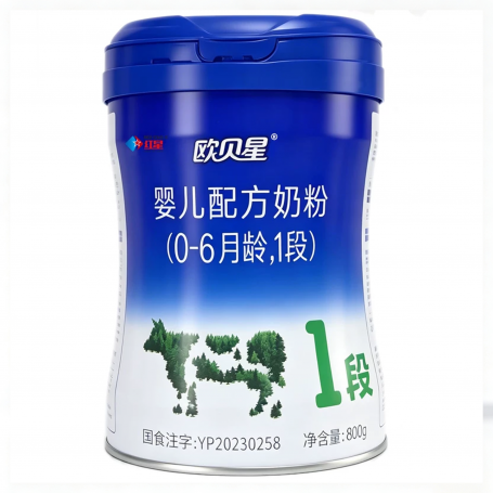 红星欧贝星婴儿配方奶粉1段800克（1*6）