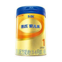 惠氏S-26金装爱儿乐1段奶粉900g*1罐 0-6月龄婴儿配方奶粉(旗舰版）