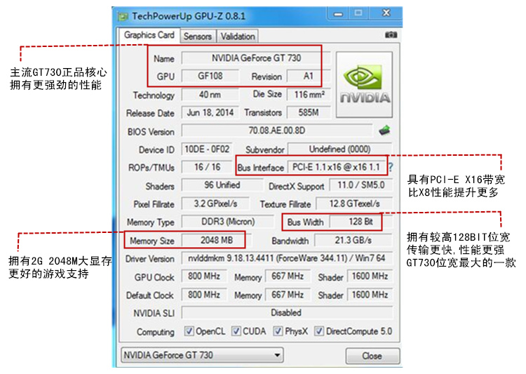 精影gt730显卡